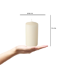 Papstar 17991 Pillar Candles Cream